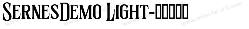 SernesDemo Light字体转换